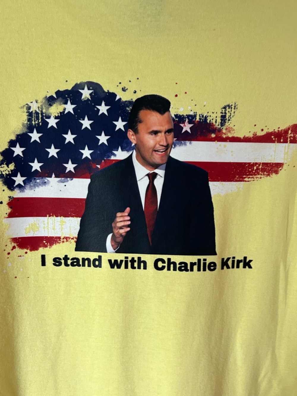 Charlie Kirk graphic tee